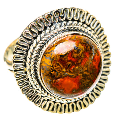Moroccan Agate Rings handcrafted by Ana Silver Co - RING120035 - Photo 2