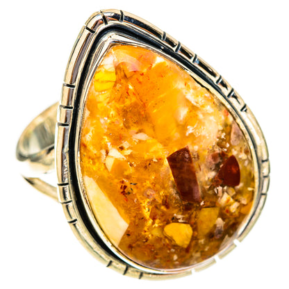 Brecciated Mookaite Rings handcrafted by Ana Silver Co - RING120037 - Photo 2
