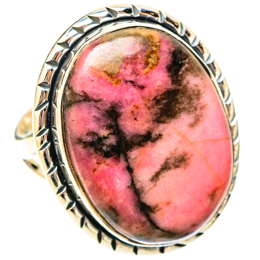 Rhodonite Rings handcrafted by Ana Silver Co - RING120040 - Photo 2