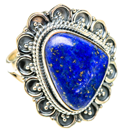Lapis Lazuli Rings handcrafted by Ana Silver Co - RING120069 - Photo 2