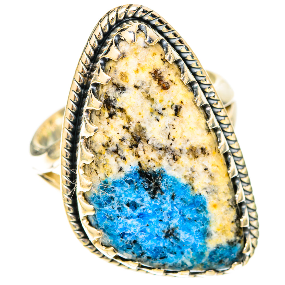 K2 Blue Azurite Rings handcrafted by Ana Silver Co - RING120070 - Photo 2