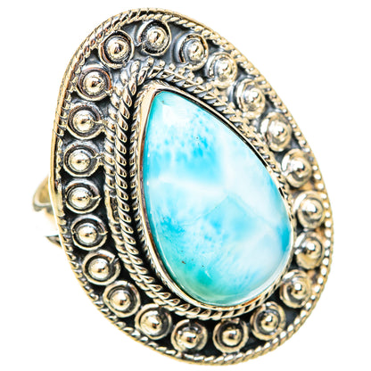 Larimar Rings handcrafted by Ana Silver Co - RING120071 - Photo 2