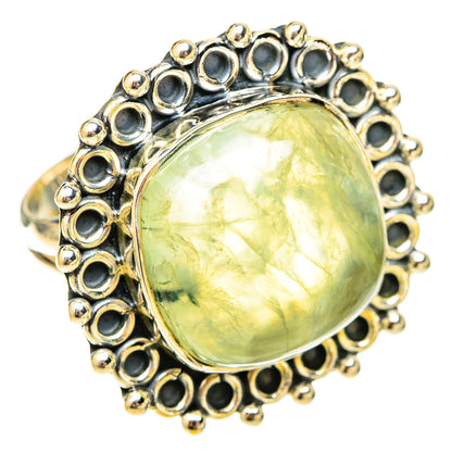 Prehnite Rings handcrafted by Ana Silver Co - RING120080 - Photo 2