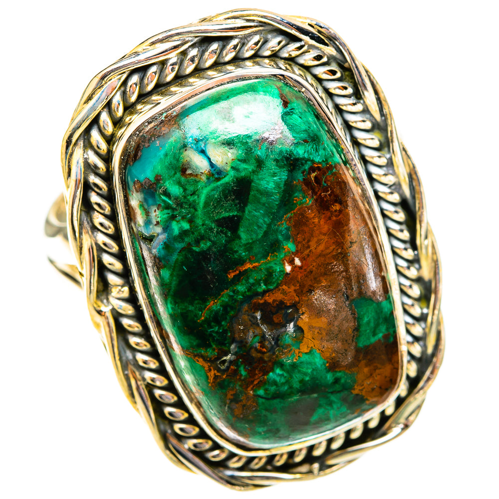 Malachite Rings handcrafted by Ana Silver Co - RING120088 - Photo 2
