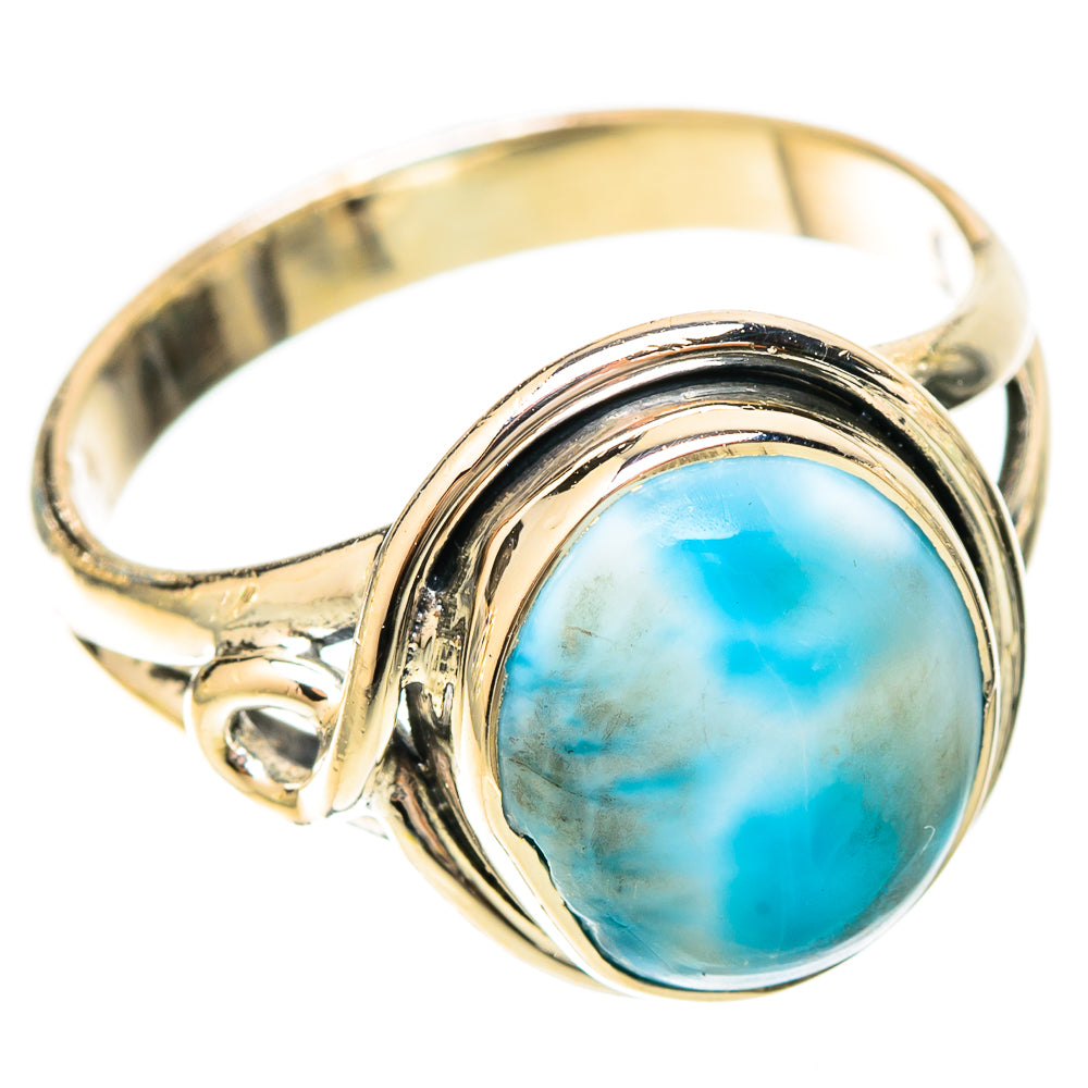 Larimar Rings handcrafted by Ana Silver Co - RING120110 - Photo 2