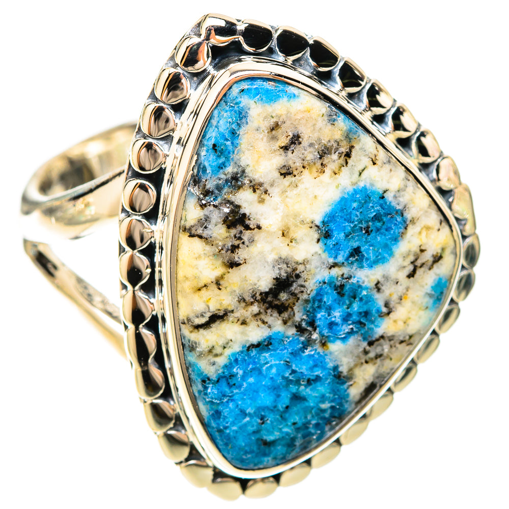 K2 Blue Azurite Rings handcrafted by Ana Silver Co - RING120112 - Photo 2