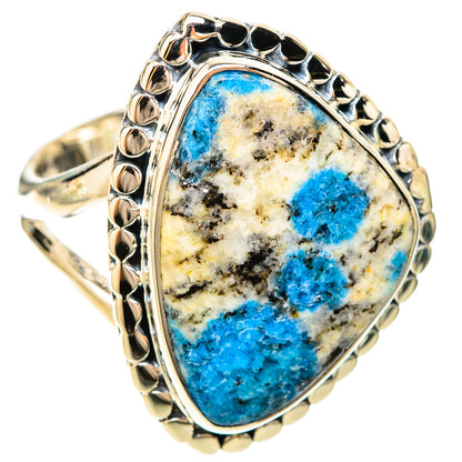 K2 Blue Azurite Rings handcrafted by Ana Silver Co - RING120112 - Photo 2