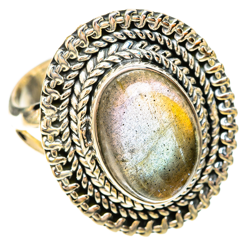 Labradorite Rings handcrafted by Ana Silver Co - RING120120 - Photo 2