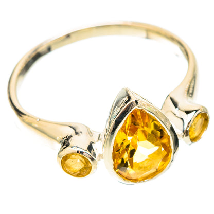 Citrine Rings handcrafted by Ana Silver Co - RING120122 - Photo 2