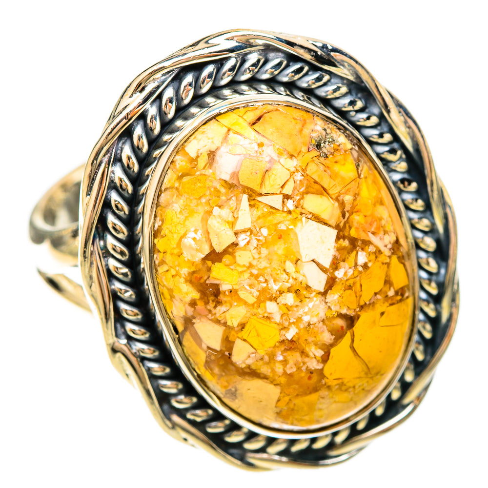 Brecciated Mookaite Rings handcrafted by Ana Silver Co - RING120125 - Photo 2