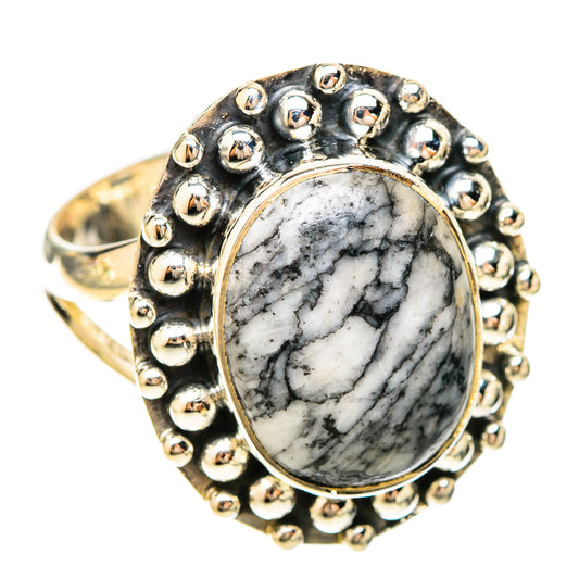 Pinolith Jasper Rings handcrafted by Ana Silver Co - RING120131 - Photo 2