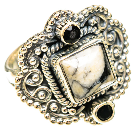 Pinolith Jasper Rings handcrafted by Ana Silver Co - RING120133 - Photo 2