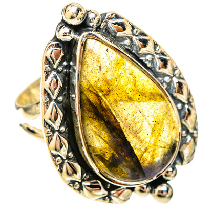 Labradorite Rings handcrafted by Ana Silver Co - RING120143 - Photo 2