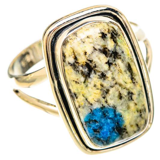 K2 Blue Azurite Rings handcrafted by Ana Silver Co - RING120144 - Photo 2