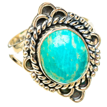 Amazonite Rings handcrafted by Ana Silver Co - RING120151 - Photo 2