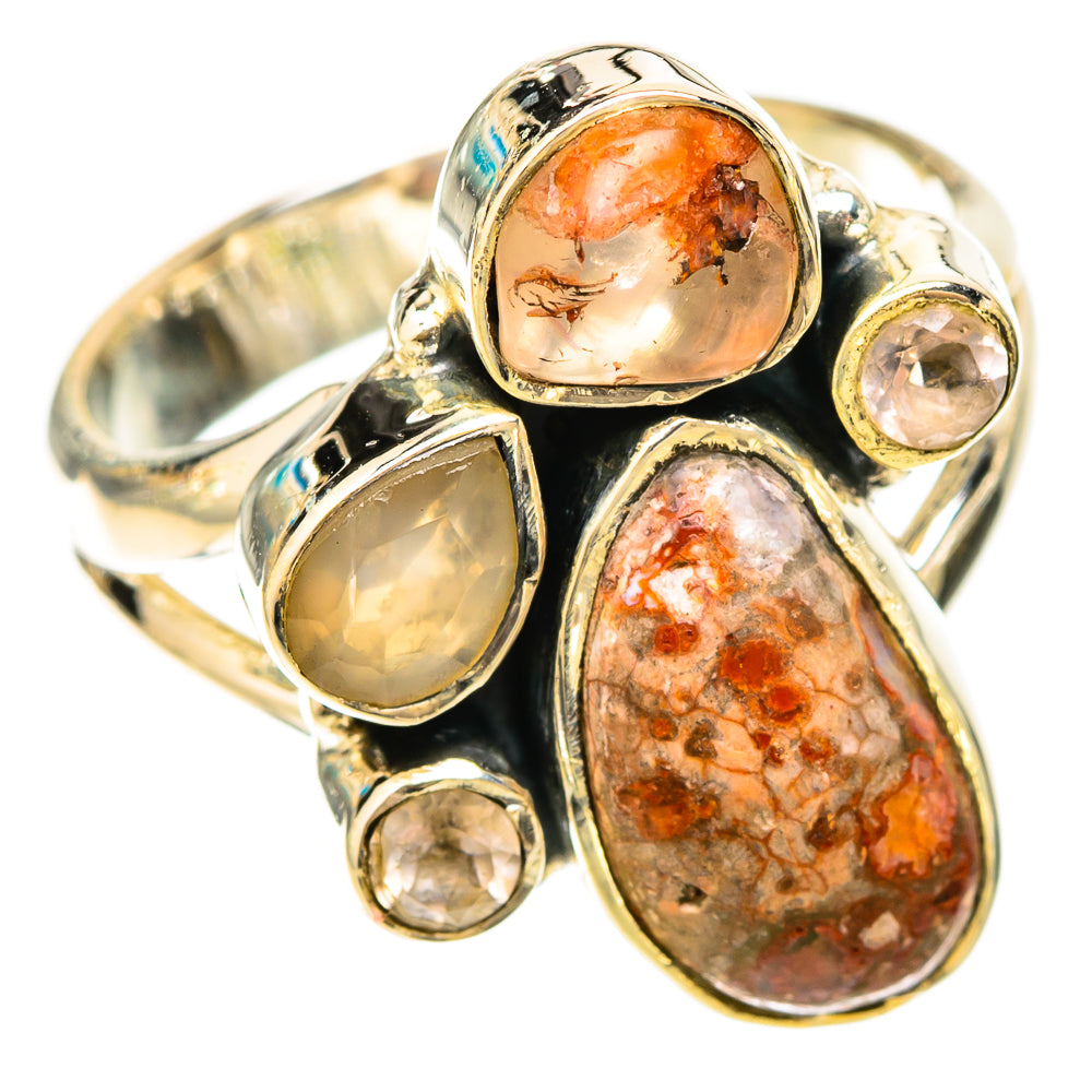 Mexican Fire Opal Rings handcrafted by Ana Silver Co - RING120154 - Photo 2