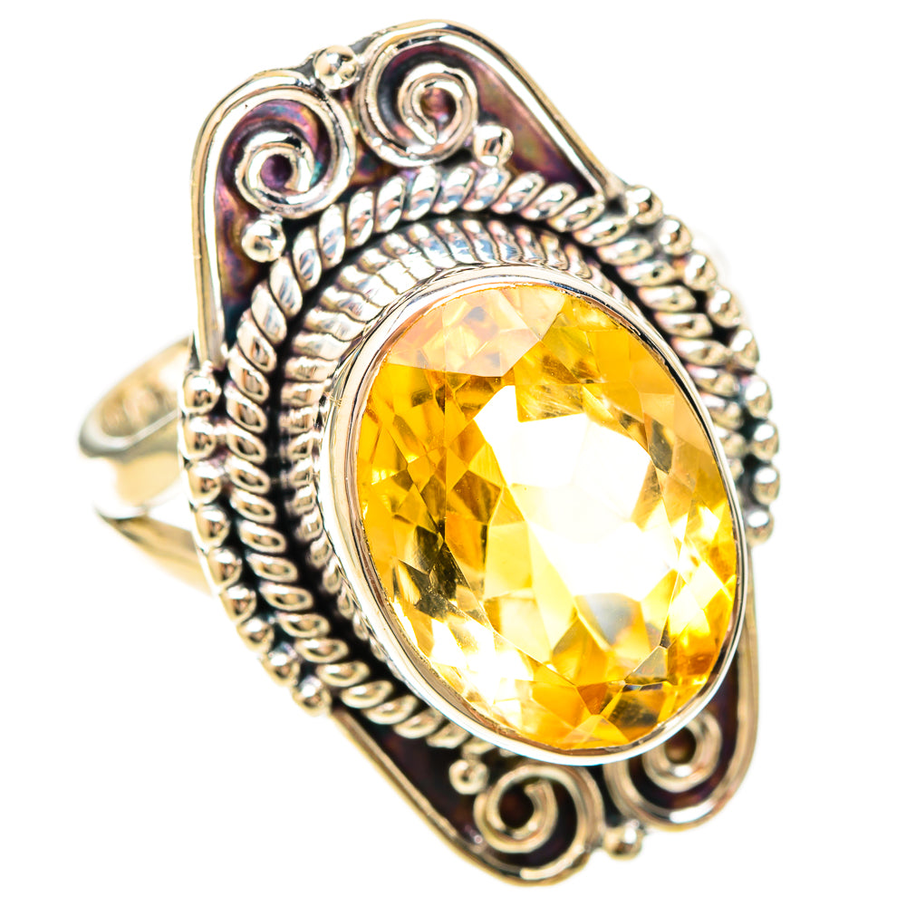 Citrine Rings handcrafted by Ana Silver Co - RING120159 - Photo 2
