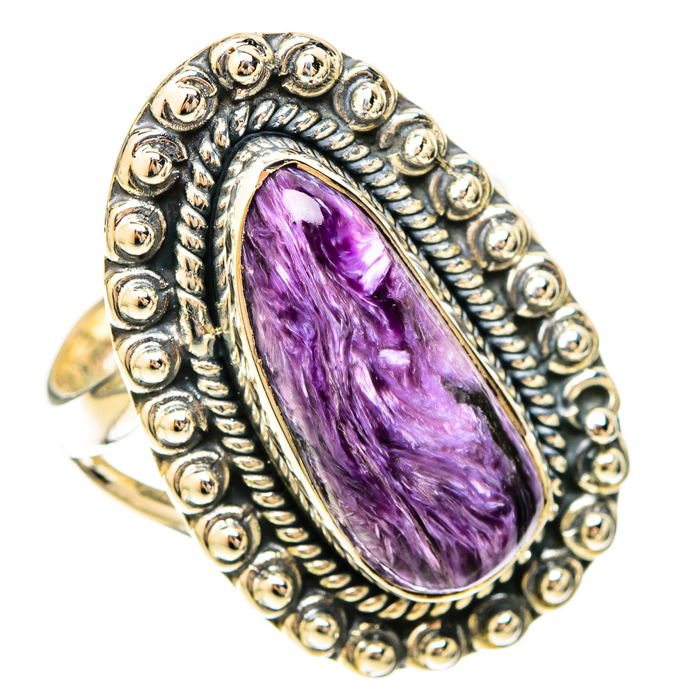 Charoite Rings handcrafted by Ana Silver Co - RING120164 - Photo 2