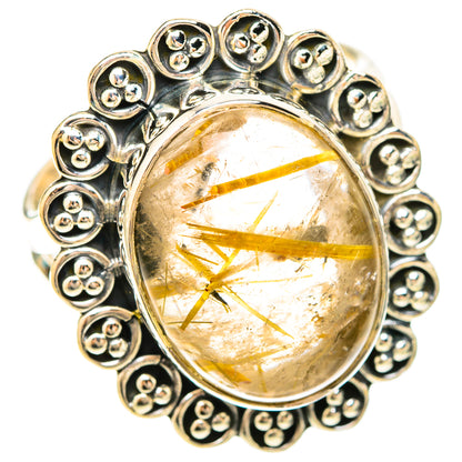 Rutilated Quartz Rings handcrafted by Ana Silver Co - RING120165 - Photo 2