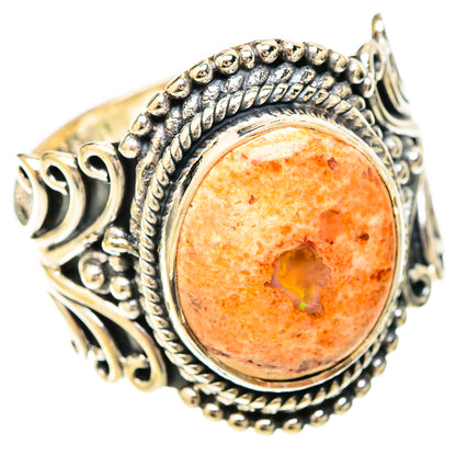 Mexican Fire Opal Rings handcrafted by Ana Silver Co - RING120173 - Photo 2