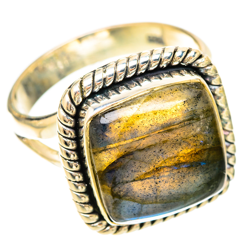 Labradorite Rings handcrafted by Ana Silver Co - RING120180 - Photo 2
