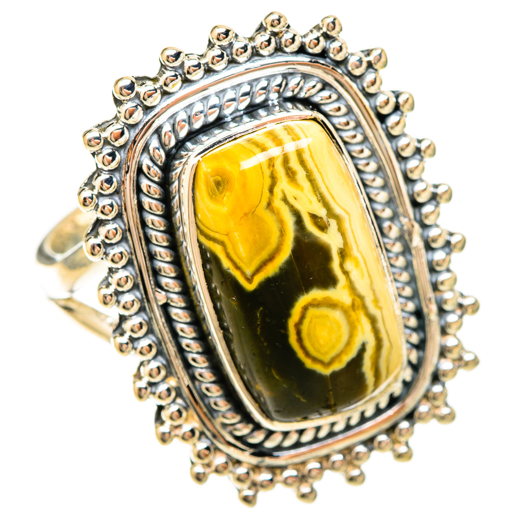 Ocean Jasper Rings handcrafted by Ana Silver Co - RING120181 - Photo 2