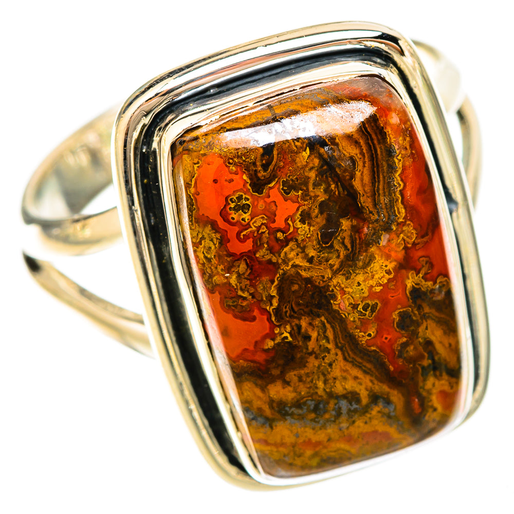Moroccan Agate Rings handcrafted by Ana Silver Co - RING120187 - Photo 2