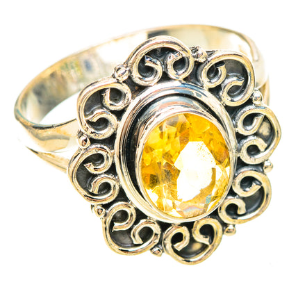 Citrine Rings handcrafted by Ana Silver Co - RING120190 - Photo 2
