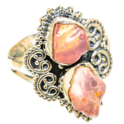 Rose Quartz Rings handcrafted by Ana Silver Co - RING120192 - Photo 2