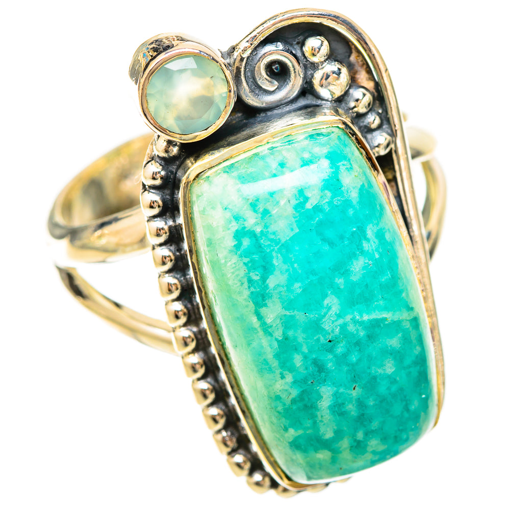 Amazonite Rings handcrafted by Ana Silver Co - RING120213 - Photo 2