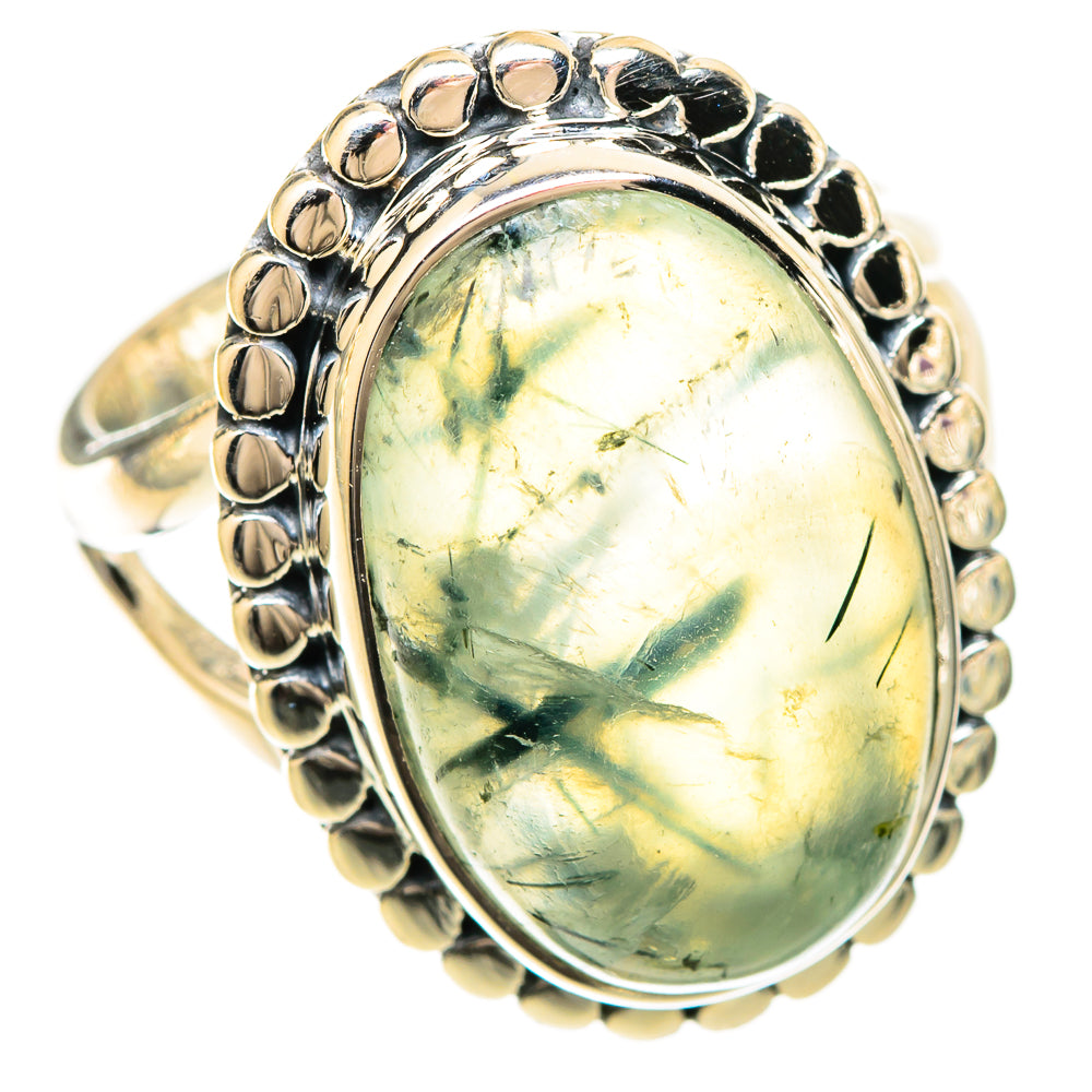 Prehnite Rings handcrafted by Ana Silver Co - RING120216 - Photo 2