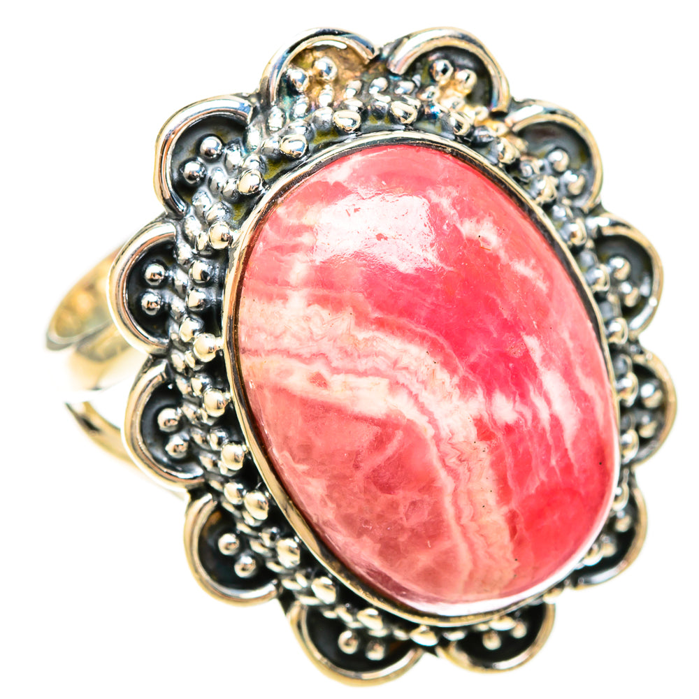 Rhodochrosite Rings handcrafted by Ana Silver Co - RING120225 - Photo 2