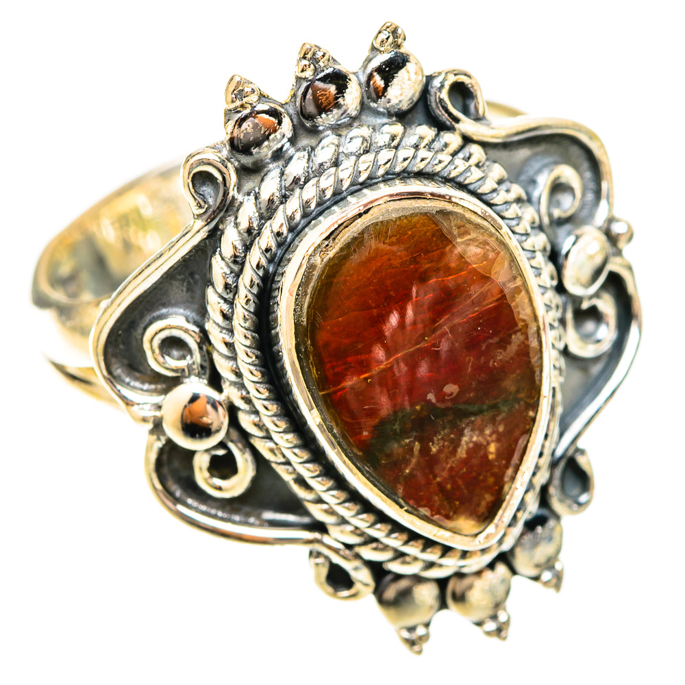 Ammolite Rings handcrafted by Ana Silver Co - RING120226 - Photo 2