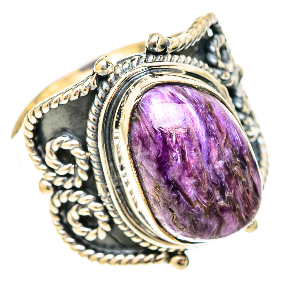 Charoite Rings handcrafted by Ana Silver Co - RING120228 - Photo 2