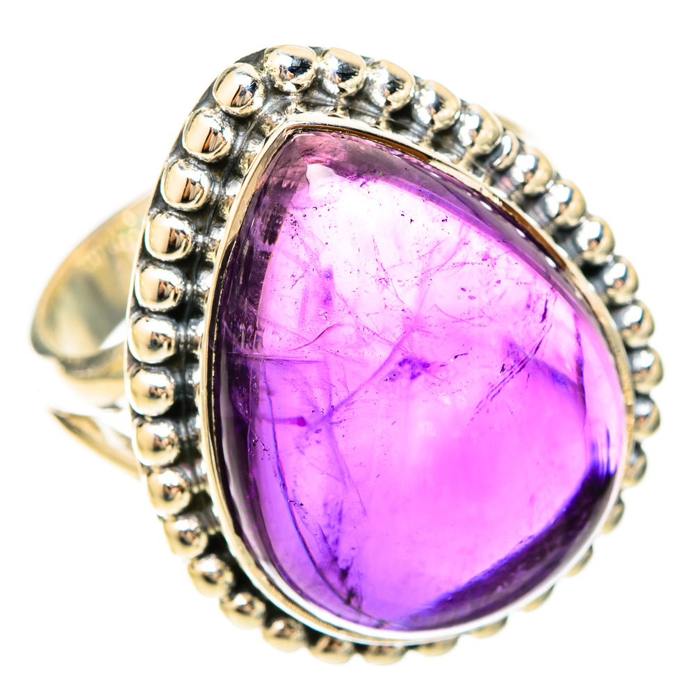 Amethyst Rings handcrafted by Ana Silver Co - RING120229 - Photo 2