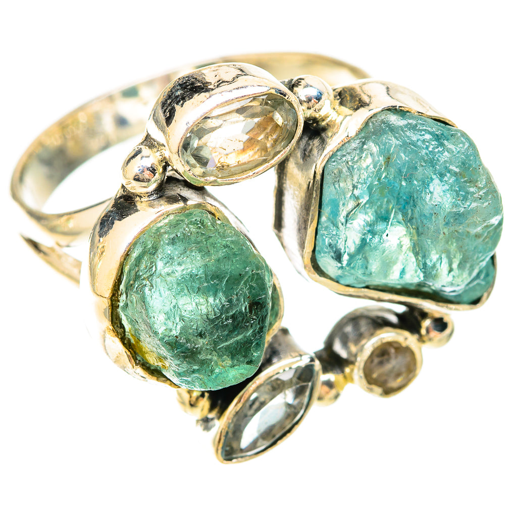 Aquamarine Rings handcrafted by Ana Silver Co - RING120241 - Photo 2