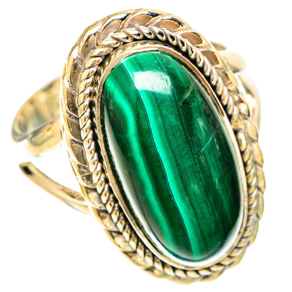 Malachite Rings handcrafted by Ana Silver Co - RING120248 - Photo 2