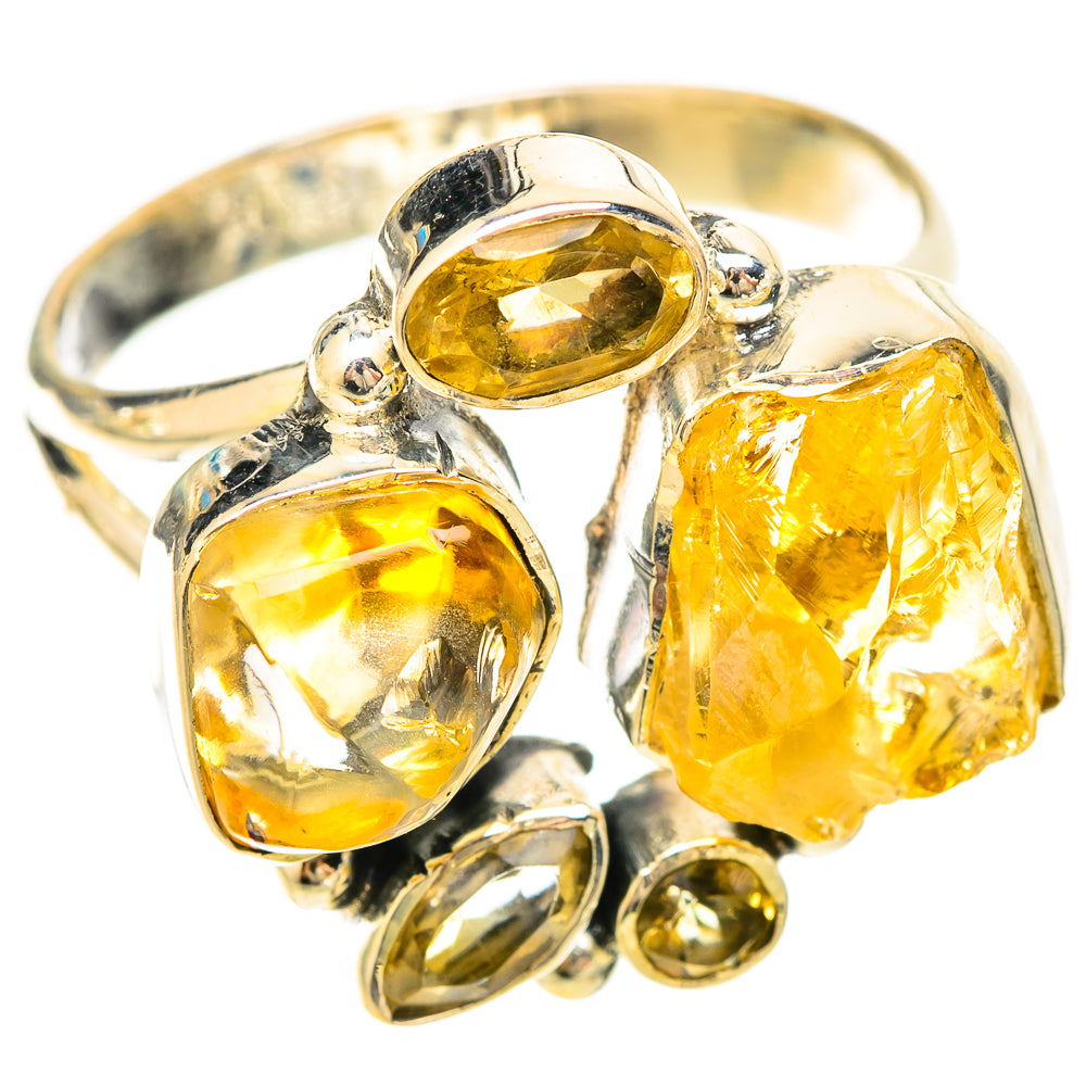 Citrine Rings handcrafted by Ana Silver Co - RING120253 - Photo 2
