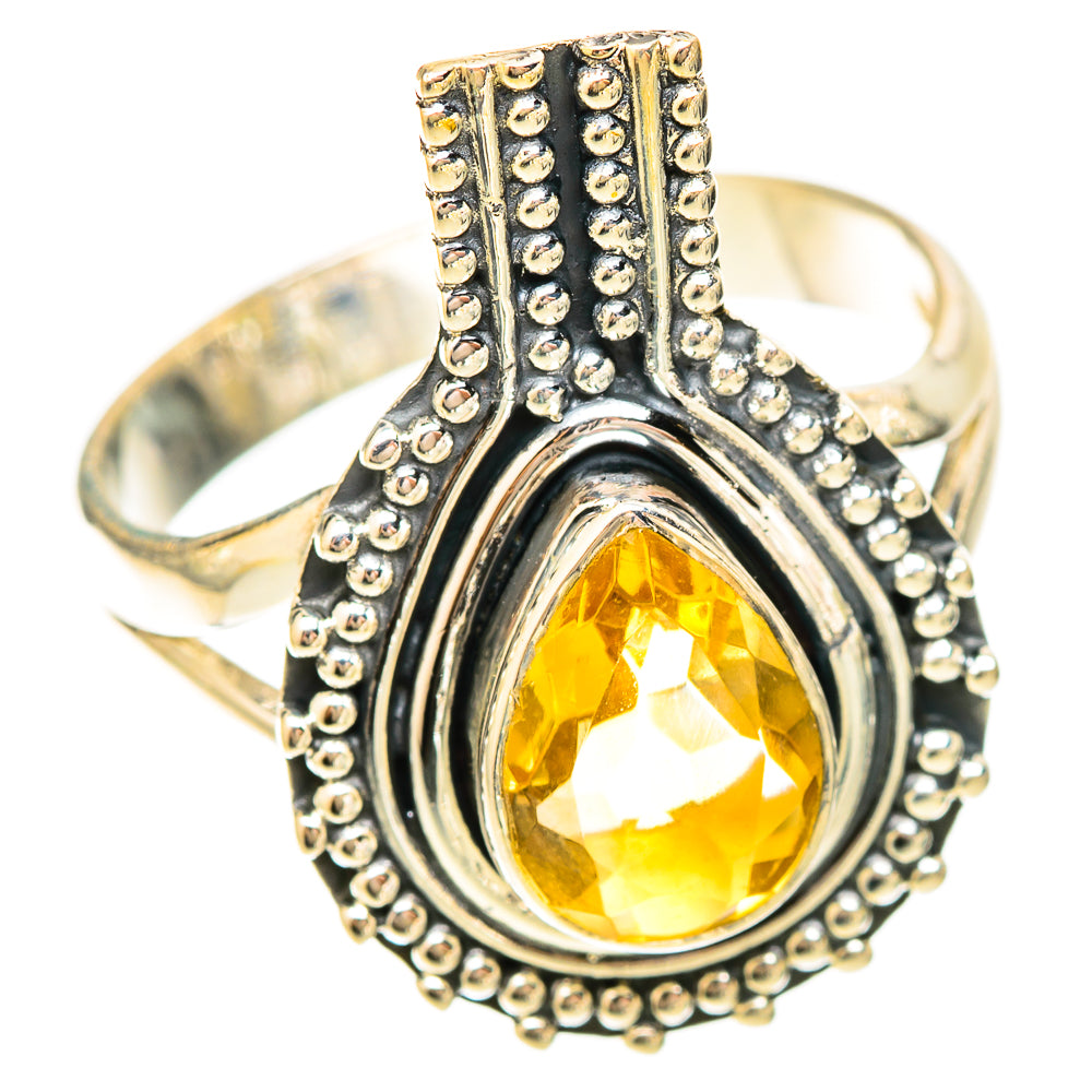 Citrine Rings handcrafted by Ana Silver Co - RING120254 - Photo 2