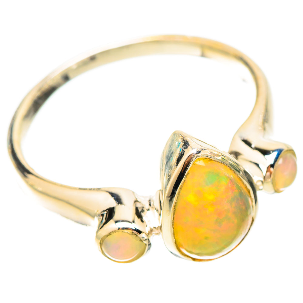 Ethiopian Opal Rings handcrafted by Ana Silver Co - RING120273 - Photo 2