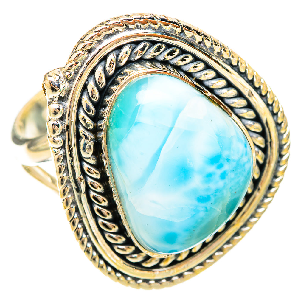 Larimar Rings handcrafted by Ana Silver Co - RING120278 - Photo 2