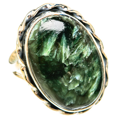 Seraphinite Rings handcrafted by Ana Silver Co - RING120286 - Photo 2