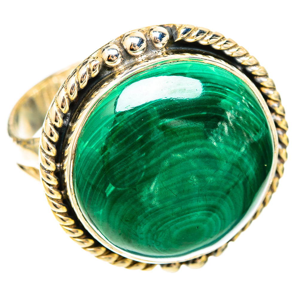 Malachite Rings handcrafted by Ana Silver Co - RING120287 - Photo 2