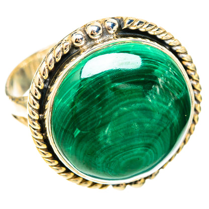 Malachite Rings handcrafted by Ana Silver Co - RING120287 - Photo 2