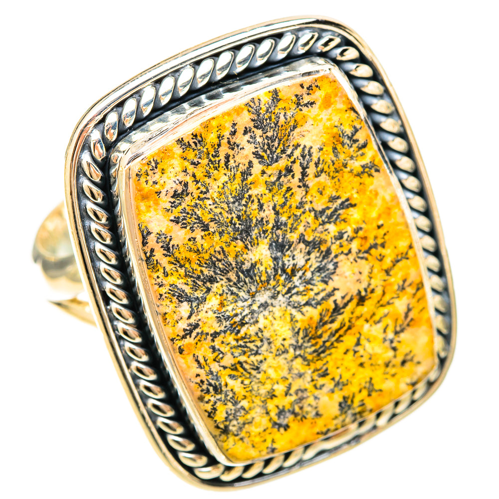 Germany Psilomelane Dendrite Rings handcrafted by Ana Silver Co - RING120291 - Photo 2