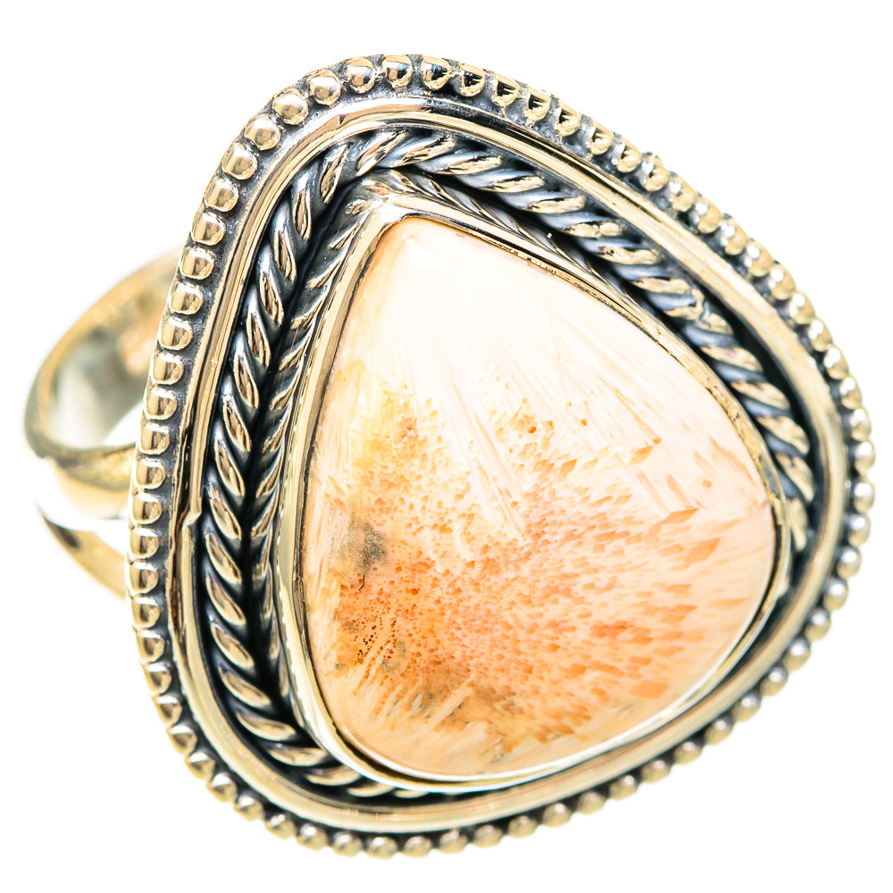 Scolecite Rings handcrafted by Ana Silver Co - RING120295 - Photo 2