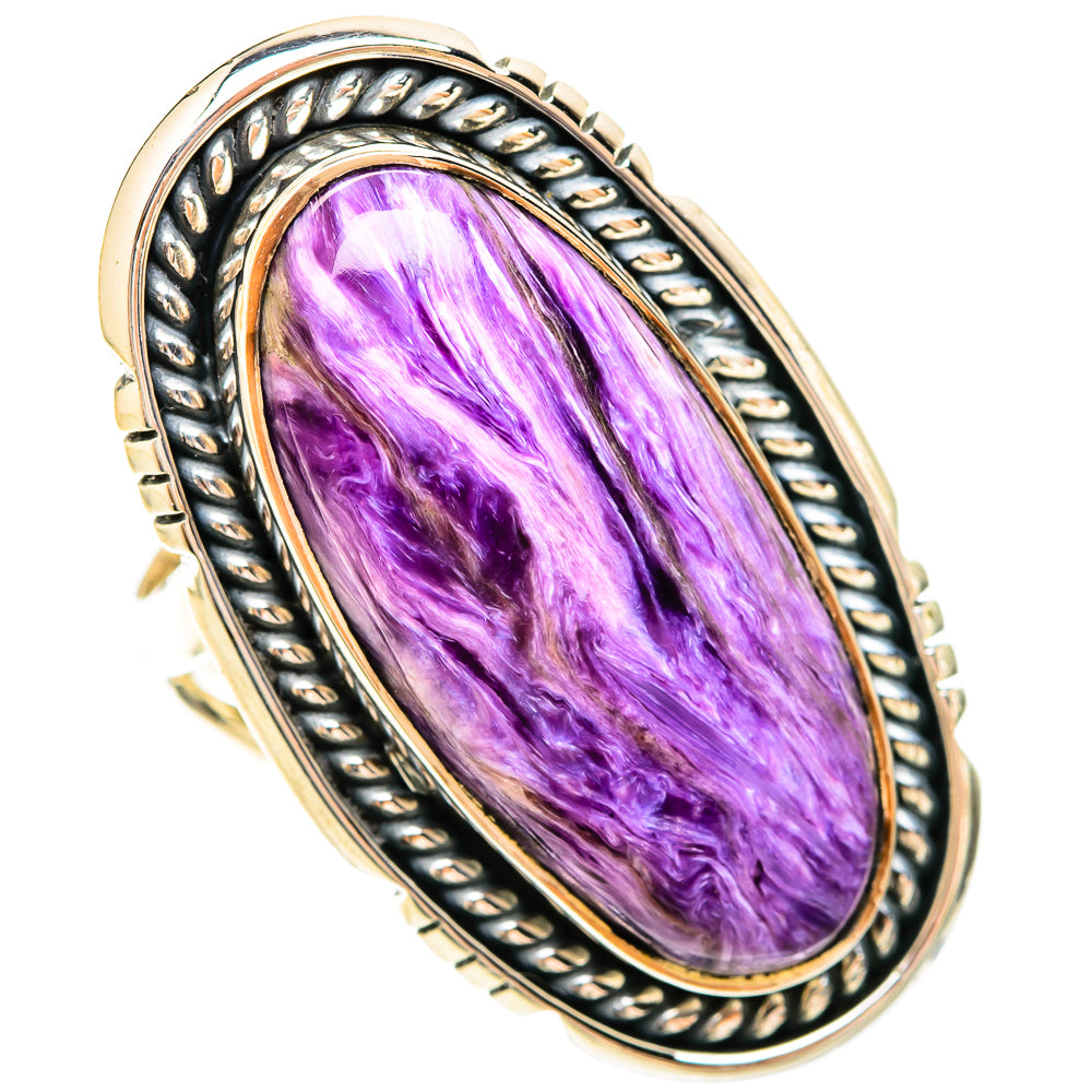 Charoite Rings handcrafted by Ana Silver Co - RING120304 - Photo 2
