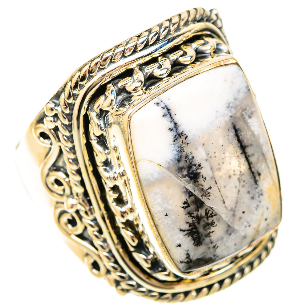 Dendritic Opal Rings handcrafted by Ana Silver Co - RING120311 - Photo 2