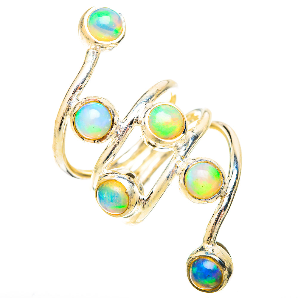 Ethiopian Opal Rings handcrafted by Ana Silver Co - RING120322 - Photo 2