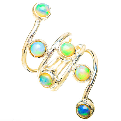 Ethiopian Opal Rings handcrafted by Ana Silver Co - RING120322 - Photo 2
